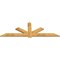 Ekena Millwork Kennewick Rough Sawn Timber Gable Bracket, Western Red Cedar, 96"W x 32"H x 2"D x 6"F, 8/12 Pitch GBW096X32X0206KEN00RWR - alternate 2